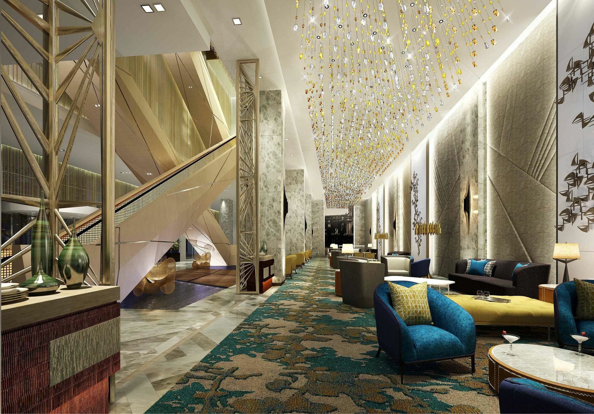 Hilton Manila Hotel Пасай Екстериор снимка The lobby of the hotel